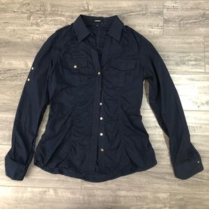 Express Casual Button Down Long Sleeve